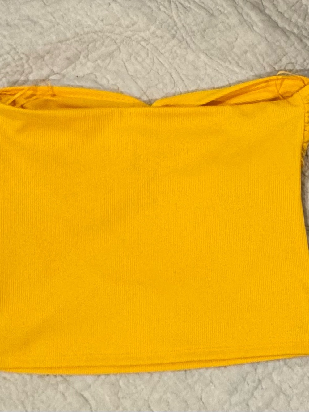 Express Tube Top with front Ruching - Picture 2 of 5